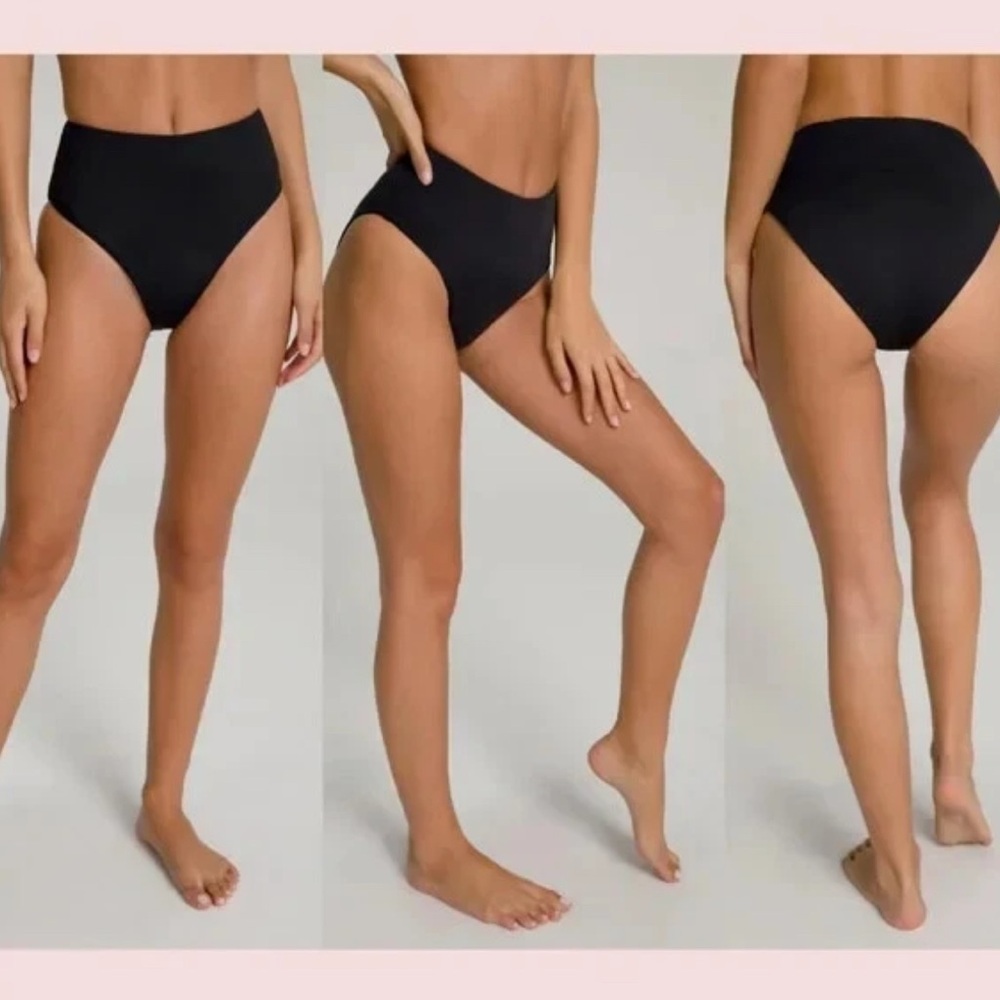 Good American GOOD WAIST Black Bikini bottoms size 1 never worn seal intact